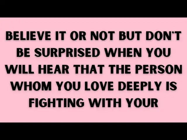 Video thumbnail for GOD' MESSAGE: Believe it or not but don't be surprised when you will hear that the person whom you
