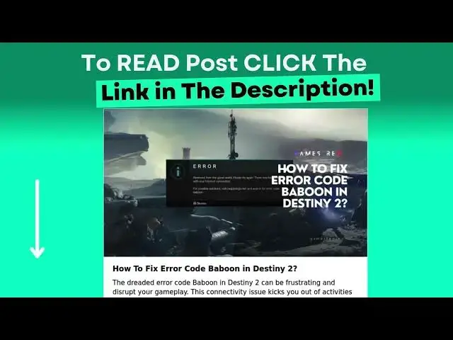 Video thumbnail for How To Fix Error Code Baboon in Destiny 2?