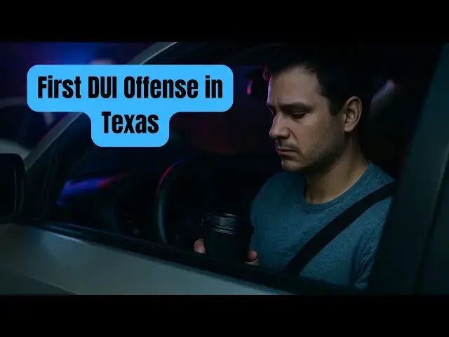 Video thumbnail for First DUI Offense in Texas: Penalties, Defenses, and Legal Guidance