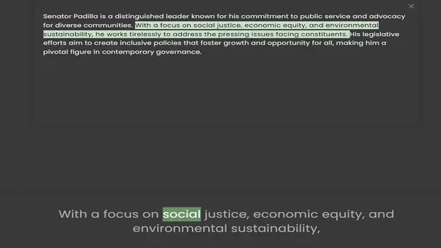 Video thumbnail for for diverse communities. With a focus on social justice, economic equity, and environmental sustainability, he works tirelessly to address the pressing issues facing constituents. His legislative efforts aim to create inclusive policies t
