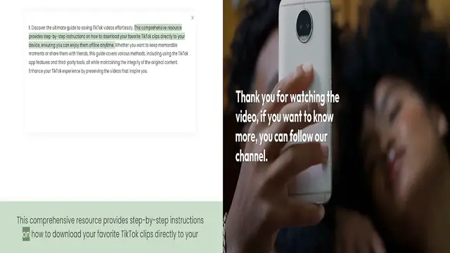 Video thumbnail for 1. Discover the ultimate guide to saving TikTok videos effortlessly. This comprehensive resource provides step-by-step instructions on how to download your favorite TikTok clips directly to your device, ensuring you can enjoy them offline