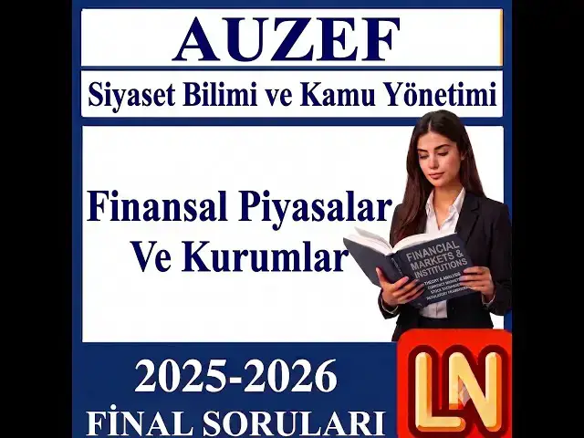 Video thumbnail for Finansal Piyasalar Ve Kurumlar 2025-2026 Final Soruları