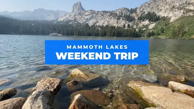 Video thumbnail for Mammoth Lakes CA || Weekend Road Trip to the Mountains || We saw a bear !