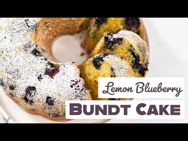 'Video thumbnail for Lemon Blueberry Bundt Cake'