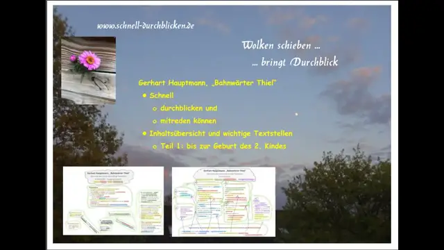 Video thumbnail for T1: Hauptmann, "Bahnwärter Thiel“, Inhalt u. Zitate