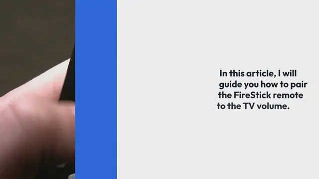 Video thumbnail for How to Pair Firestick Remote to Control TV Volume?