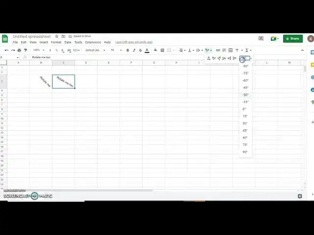 Video thumbnail for How to Rotate Text in Google sheet