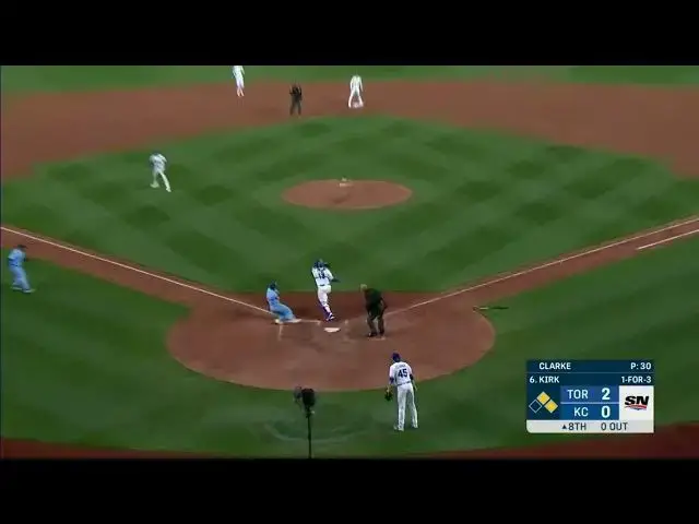 'Video thumbnail for Matt Chapman SMACKS a RBI Single, Scoring Daulton Varsho! | Toronto Blue Jays | 4/5/2023'