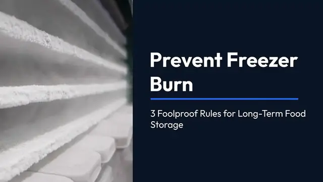 Video thumbnail for Prevent Freezer Burn 3 Foolproof Rules