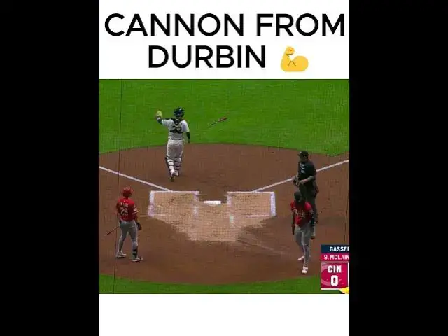 'Video thumbnail for Caleb Durbin THROWS OUT Elly De La Cruz at Home! 😳'