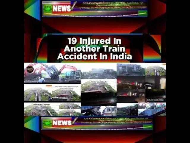 Video thumbnail for 19 Injured In Another Train Accident In India