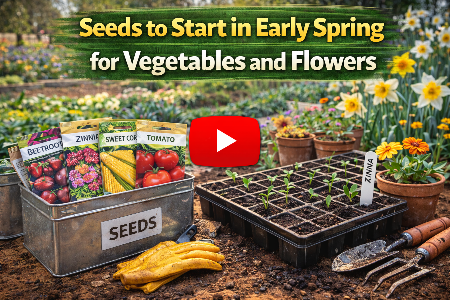 Video thumbnail for Seeds to Start in Early Spring for Vegetables and Flowers