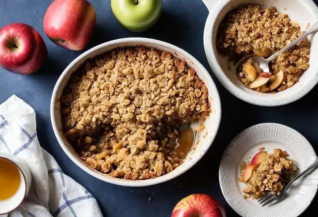 Video thumbnail for Apple Oat Crumble Recipe