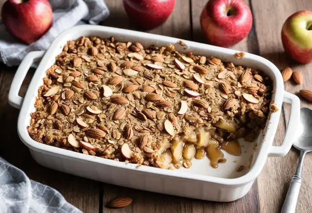 Video thumbnail for Apple Almond Crisp Recipe