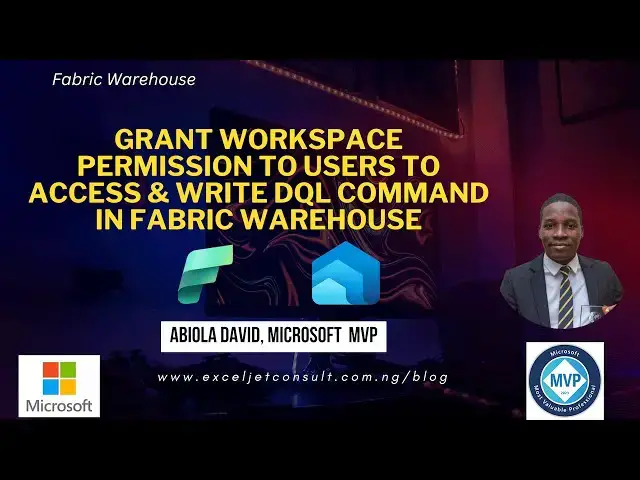 Video thumbnail for Grant Workspace Permission to Users to Access & Write DQL Command In Fabric Warehouse