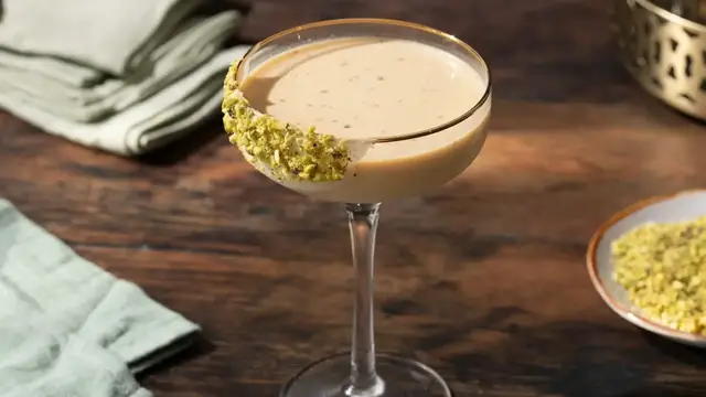 'Video thumbnail for Decadent White Chocolate Pistachio Martini Recipe'