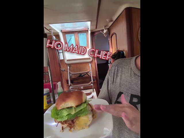 Video thumbnail for Wife’s "Special" Breakfast Sandwich (Boat Life Ain't Starving!)