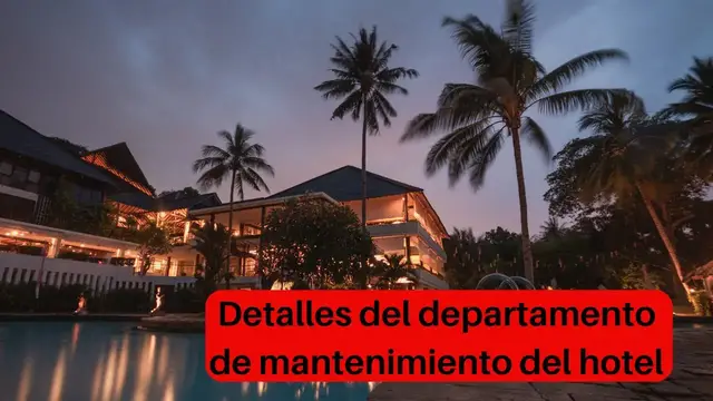 Video thumbnail for Departamento de mantenimiento del hotel, video blog