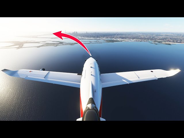 Video thumbnail for Epic Approach into Billy Bishop Toronto City Airport - MFS