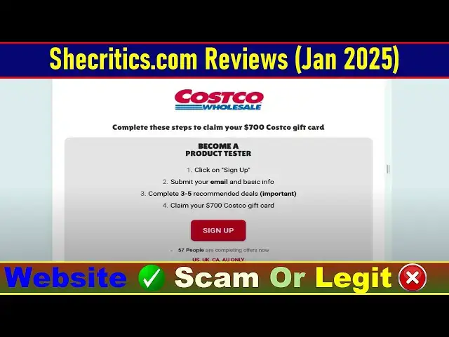 Video thumbnail for Shecritics Com Reviews Consumer Reports: Before Buy Check Shecritics Is Scam Or Legit? |