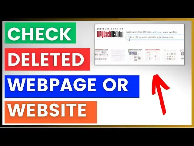 Video thumbnail for How To Check Or Browse A Deleted Website Or Webpage?