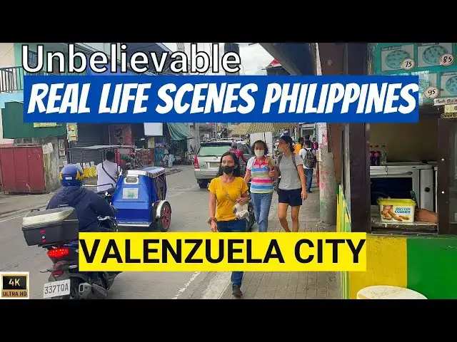 'Video thumbnail for UNBELIEVABLE | REAL LIFE SCENES in VALENZUELA CITY Philippines WALKING TOUR [4K]'