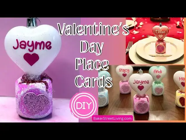 Video thumbnail for Easy to Make Valentine's Day Place Cards