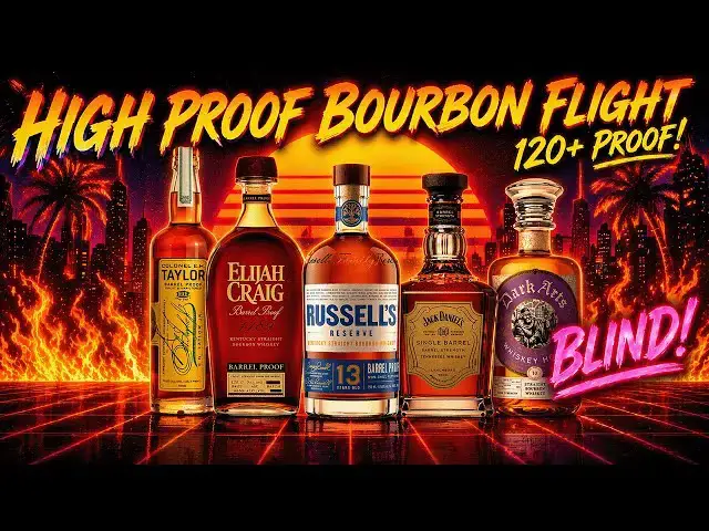 Video thumbnail for High Proof Bourbon BLIND! 🥃🔥 120+ Proof Showdown (Can I Guess Them?)