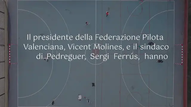 Video thumbnail for Pedreguer è impegnato nello sport valenciano per eccellenza e unisce le forze con la Federazione Pilota Valenciana: