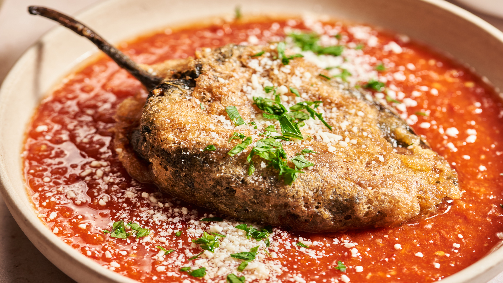 Video thumbnail for Classic Chiles Rellenos Recipe