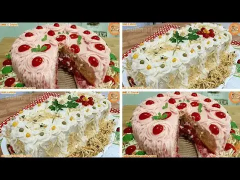 Video thumbnail for 🌲Tortas Frias Salgadas Decoradas para Natal e Ano Novo