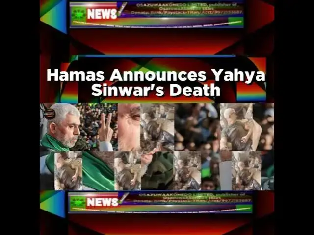 Video thumbnail for Hamas Announces Yahya Sinwar's Death