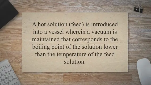 Video thumbnail for Vacuum Crystalliser, Construction and Working Principle