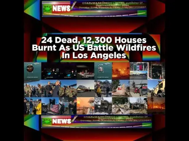 Video thumbnail for 24 Dead, 12,300 Houses Burnt As US Battle Wildfires In Los Angeles