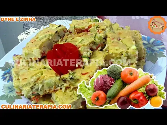 Video thumbnail for Bolo Salgado de Legumes Fácil e Rápido - Dyne e Zinha
