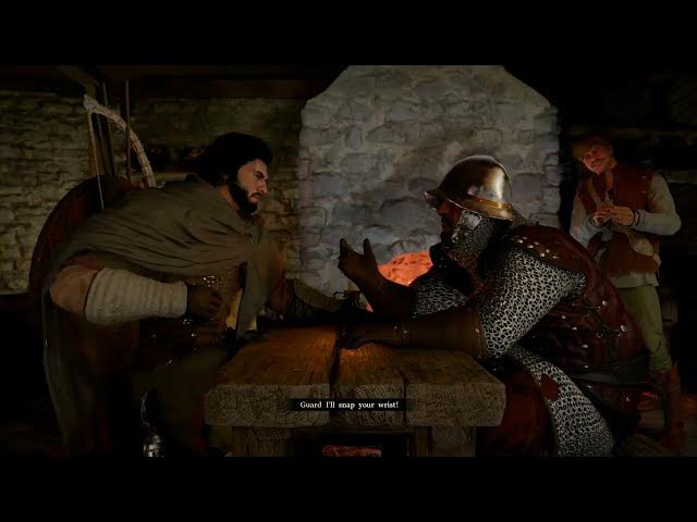 Video thumbnail for Crimson Desert - Chapter 1: Where Rumors Gather: Try Arm Wrestling Gameplay (Minigame) Talk To Guard