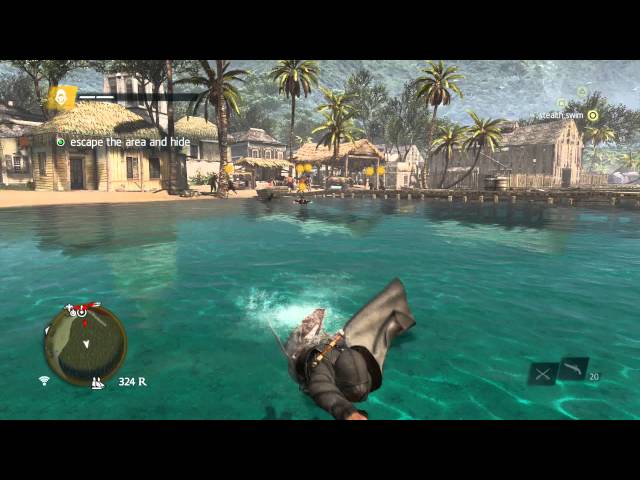Video thumbnail for Assassin's Creed IV: Black Flag - Imagine My Surprise: Escape, Become Anonymous (Swim Stealth)