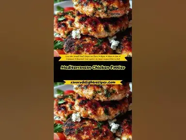 'Video thumbnail for Mediterranean Chicken Patties'