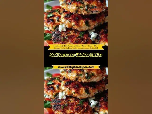 'Video thumbnail for Mediterranean Chicken Patties'