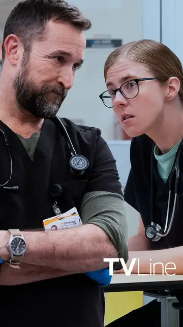 Video thumbnail for The Pitt | Taylor Dearden Says Dr. Robby Is A Mentor And Father Figure To Mel