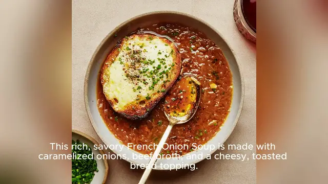 Video thumbnail for onion soup recipe