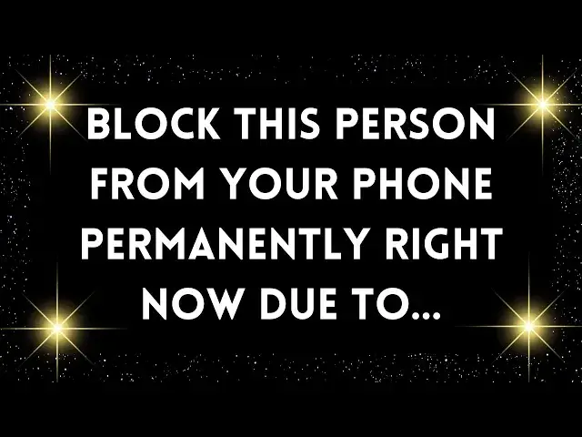 Video thumbnail for GOD' MESSAGE: Block this person from your phone permanently right now due to...✝️God Miracles