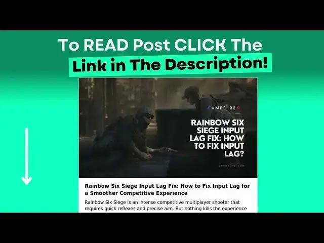 Video thumbnail for Rainbow Six Siege Input Lag Fix: How to Fix Input Lag for a Smoother Competitive Experience