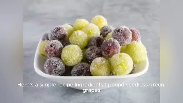 Video thumbnail for candy grapes recipe