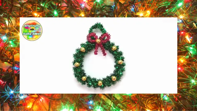 Video thumbnail for Best  Wreath For Christmas How To Make Wreath With Chenille Wire
