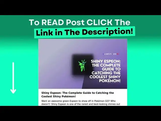 Video thumbnail for Shiny Espeon: The Complete Guide to Catching the Coolest Shiny Pokémon!