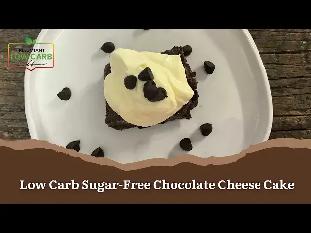 Video thumbnail for Low Carb Sugar-Free Chocolate Cheese Cake