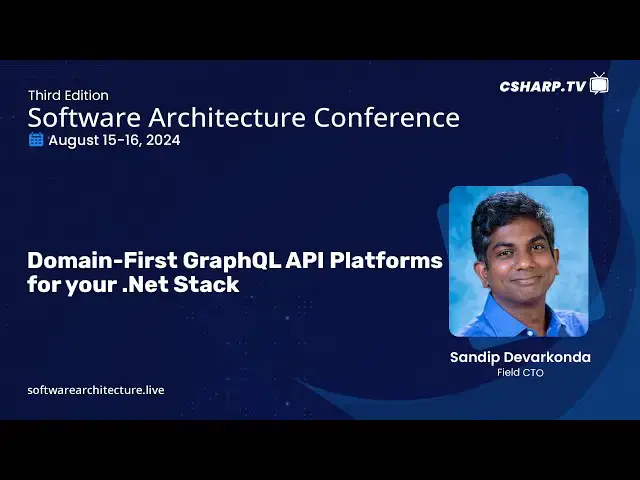 'Video thumbnail for Domain-first GraphQL API platforms for your .Net stack | Software Architecture Conference'