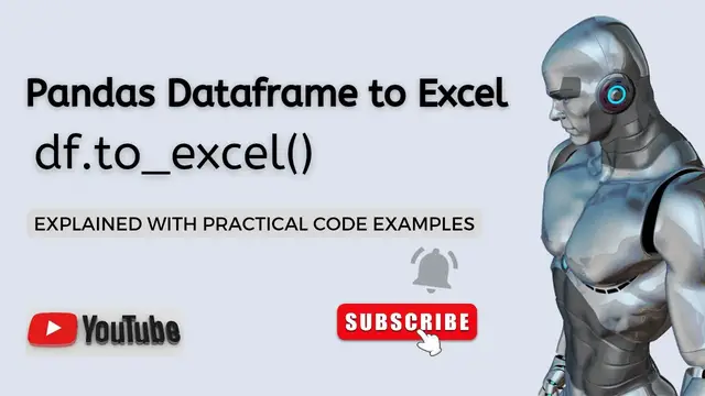 Video thumbnail for Python Pandas DataFrame to Excel Conversion | 9 Code Examples