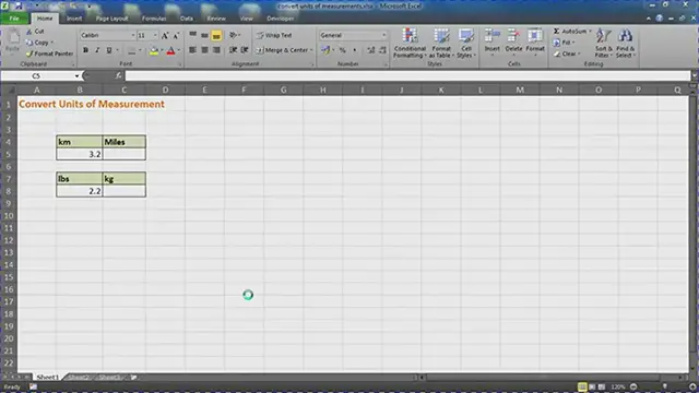 Video thumbnail for Convert Measurement Units in Excel - Convert Function